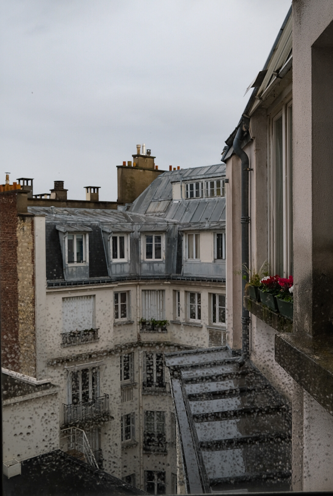 Rainy day view